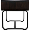 Noir Voltes Desk, Ebony Walnut w/ Black Steel, 60" W