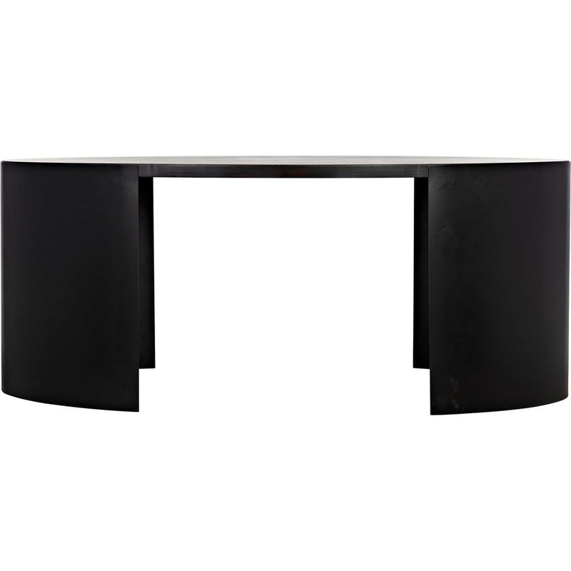 Primary vendor image of Noir Marigold Desk, Ebony Walnut w/ Black Steel, 72