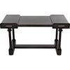 Noir Locarno Desk, Pale - Mahogany & Veneer, 60" W