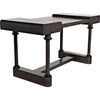 Noir Locarno Desk, Pale - Mahogany & Veneer, 60" W