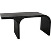 Noir Maximus Desk, Black Metal - Industrial Steel, 66" W