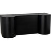 Noir Concierge Desk, Black Steel, 76" W