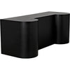 Noir Concierge Desk, Black Steel, 76" W