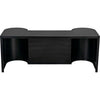 Noir Concierge Desk, Black Steel, 76" W