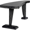 Noir Zigmund Desk, Cinder Black - Mahogany, 69.5" W