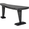 Noir Zigmund Desk, Cinder Black - Mahogany, 69.5" W