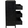 Noir Hampton Tall Boy, Hand Rubbed Black - Mahogany & Veneer, 36" W