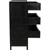 Noir Hampton Tall Boy, Hand Rubbed Black - Mahogany & Veneer, 36" W