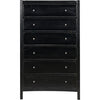 Primary vendor image of Noir Hampton Tall Boy, Hand Rubbed Black - Mahogany & Veneer, 36" W