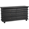 Noir Ascona Chest, Hand Rubbed Black - Mahogany & Veneer, 61" W