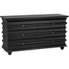 Noir Ascona Chest, Hand Rubbed Black - Mahogany & Veneer, 61" W