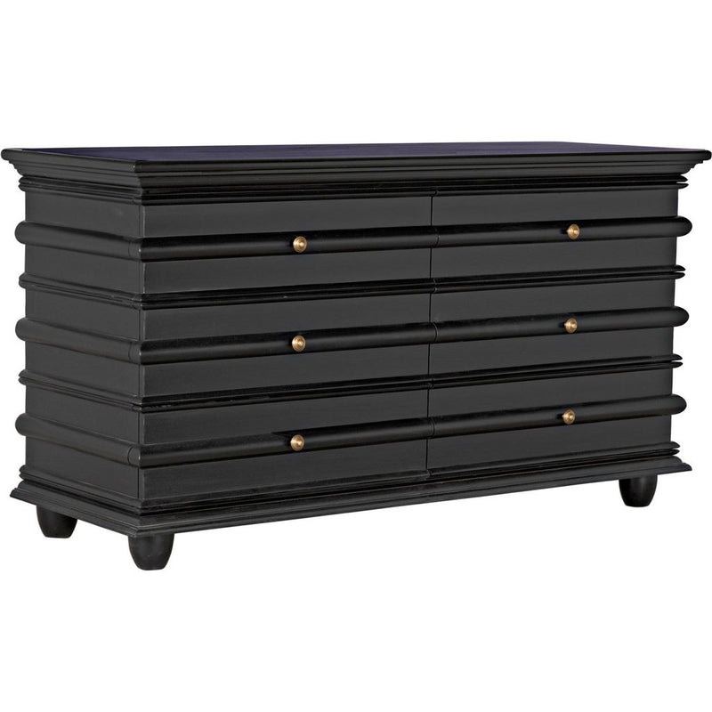 Primary vendor image of Noir Ascona Chest, Hand Rubbed Black - Mahogany & Veneer, 61