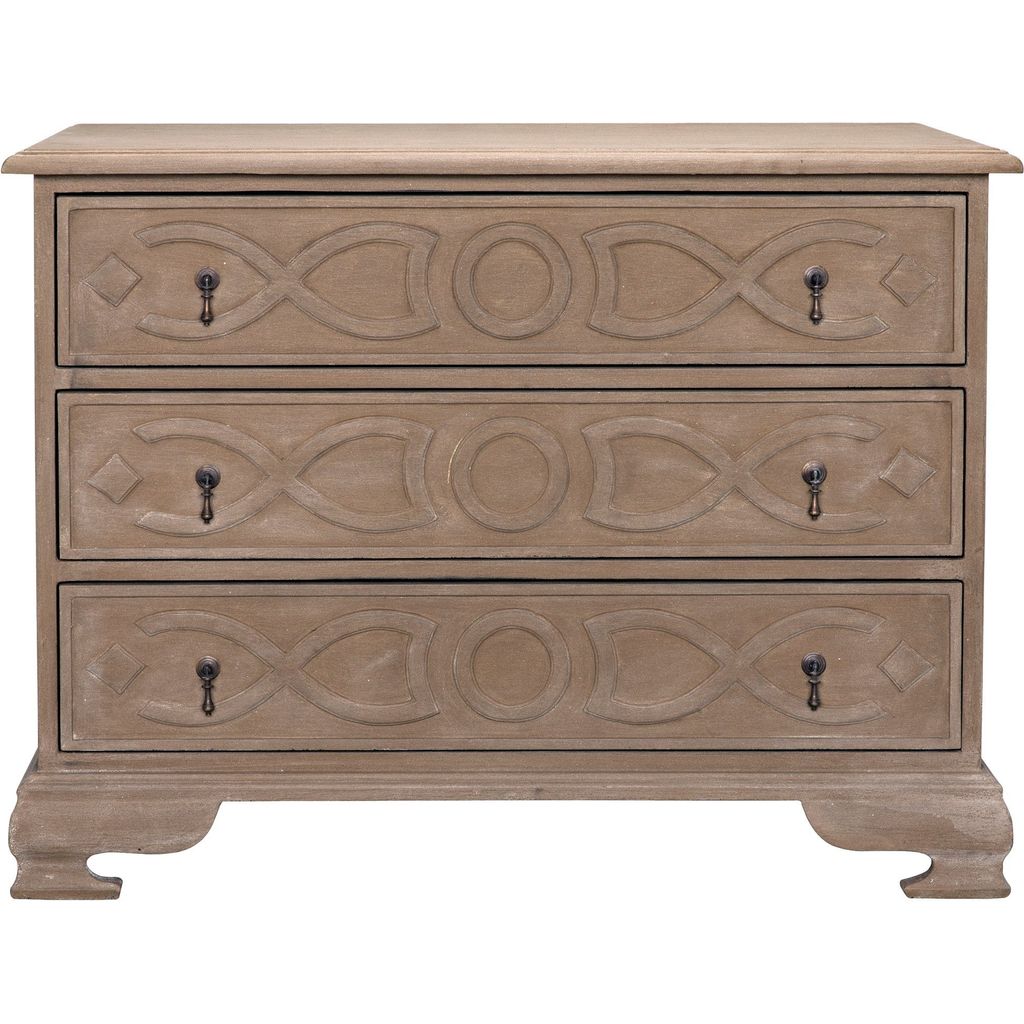 Primary vendor image of Noir Sofie Dresser, Weathered - Mahogany, 40" W