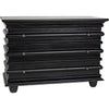 Noir Ascona Small Chest, Hand Rubbed Black - Mahogany & Veneer, 42" W