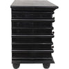 Noir Ascona Small Chest, Hand Rubbed Black - Mahogany & Veneer, 42" W