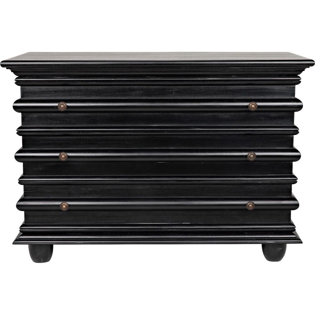 Primary vendor image of Noir Ascona Small Chest, Hand Rubbed Black - Mahogany & Veneer, 42" W