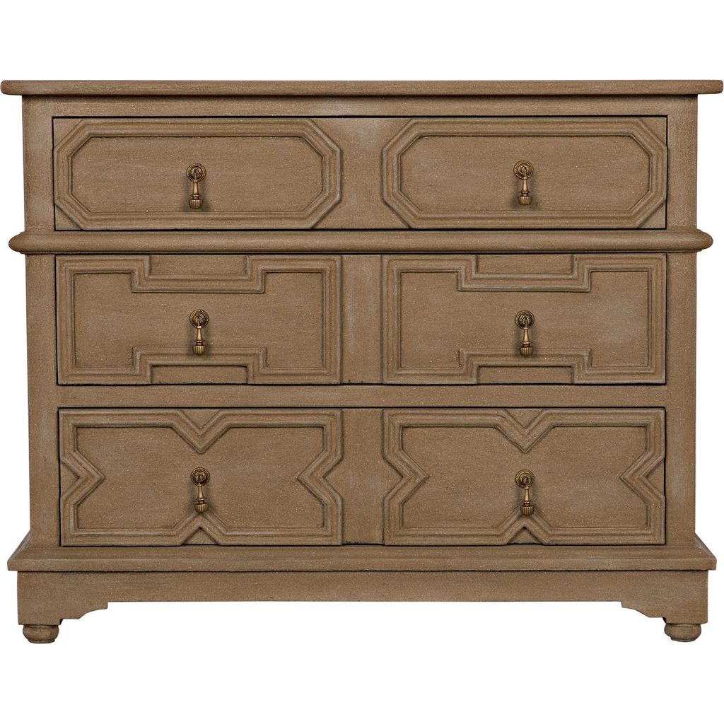 Noir Watson Dresser, Weathered - Mahogany, 40" W