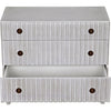 Noir Daryl Dresser, White Wash - Mahogany & Veneer, 38" W