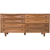 Noir Diamond Double Chest, Dark Walnut, 72.5" W