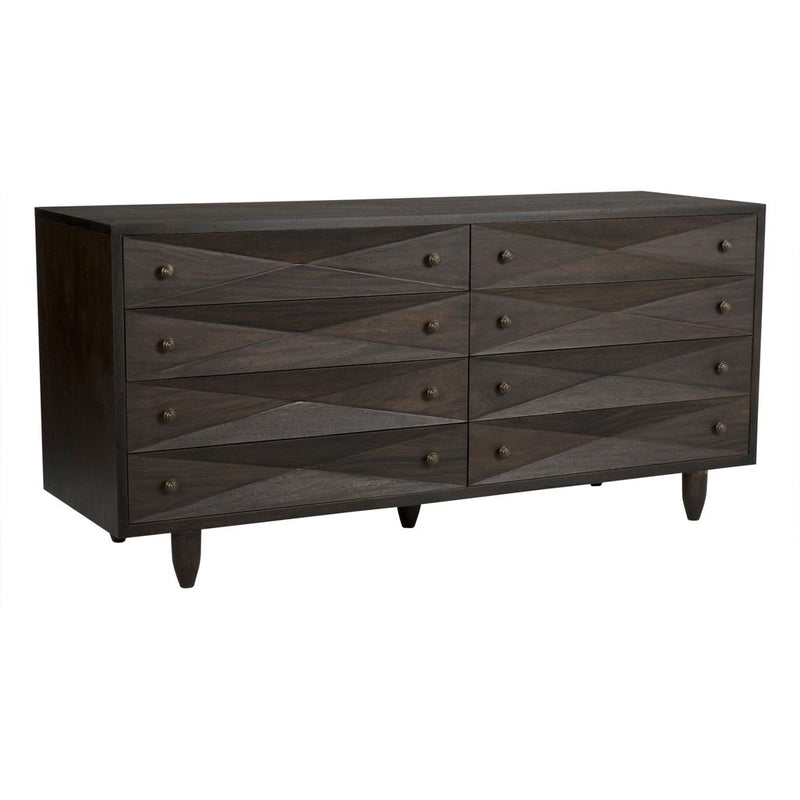 Primary vendor image of Noir Diamond Double Chest, Ebony Walnut, 72.5