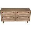 Noir Diamond Double Chest, Washed Walnut, 72.5" W