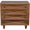 Noir Diamond Chest, Dark Walnut, 36" W