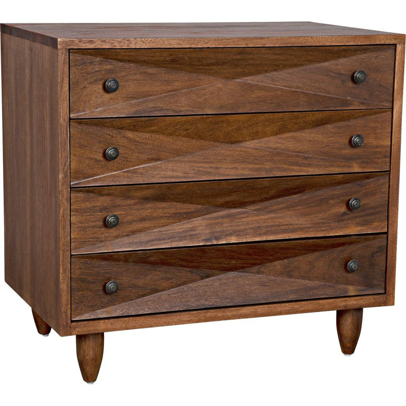 Primary vendor image of Noir Diamond Chest, Dark Walnut, 36