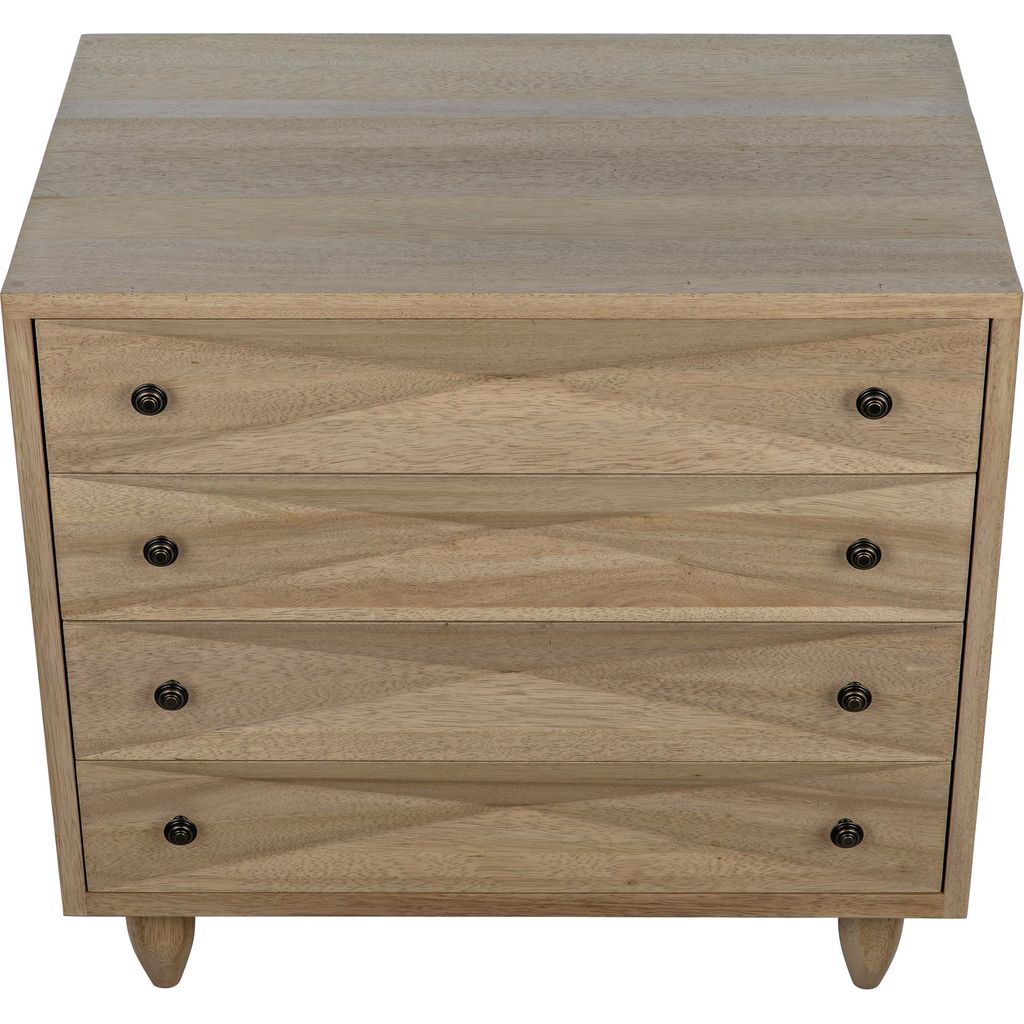 Noir Diamond Chest, Washed Walnut, 36" W