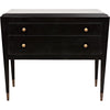 Noir Grant Dresser, Charcoal Finish - Mahogany & Veneer, 34.5" W