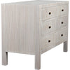 Noir Conrad 6 Drawer Dresser, White Wash - Mahogany & Veneer, 47.5" W