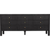 Noir Conrad 9 Drawer Dresser, Pale - Mahogany & Veneer, 75.5" W