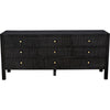 Noir Conrad 9 Drawer Dresser, Pale - Mahogany & Veneer, 75.5" W