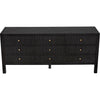 Noir Conrad 9 Drawer Dresser, Pale - Mahogany & Veneer, 75.5" W