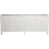 Noir Hampton 6 Drawer Dresser, White Wash - Mahogany & Veneer, 74" W