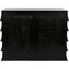 Noir Ava Dresser, Hand Rubbed Black w/ Light Brown Highlights, 40" W