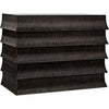 Noir Ava Dresser, Hand Rubbed Black w/ Light Brown Highlights, 40" W