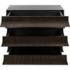 Noir Ava Dresser, Hand Rubbed Black w/ Light Brown Highlights, 40" W
