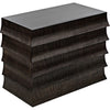 Noir Ava Dresser, Hand Rubbed Black w/ Light Brown Highlights, 40" W