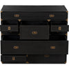 Noir Charles Chest, Pale - Mahogany, 48" W