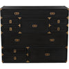 Noir Charles Chest, Pale - Mahogany, 48" W