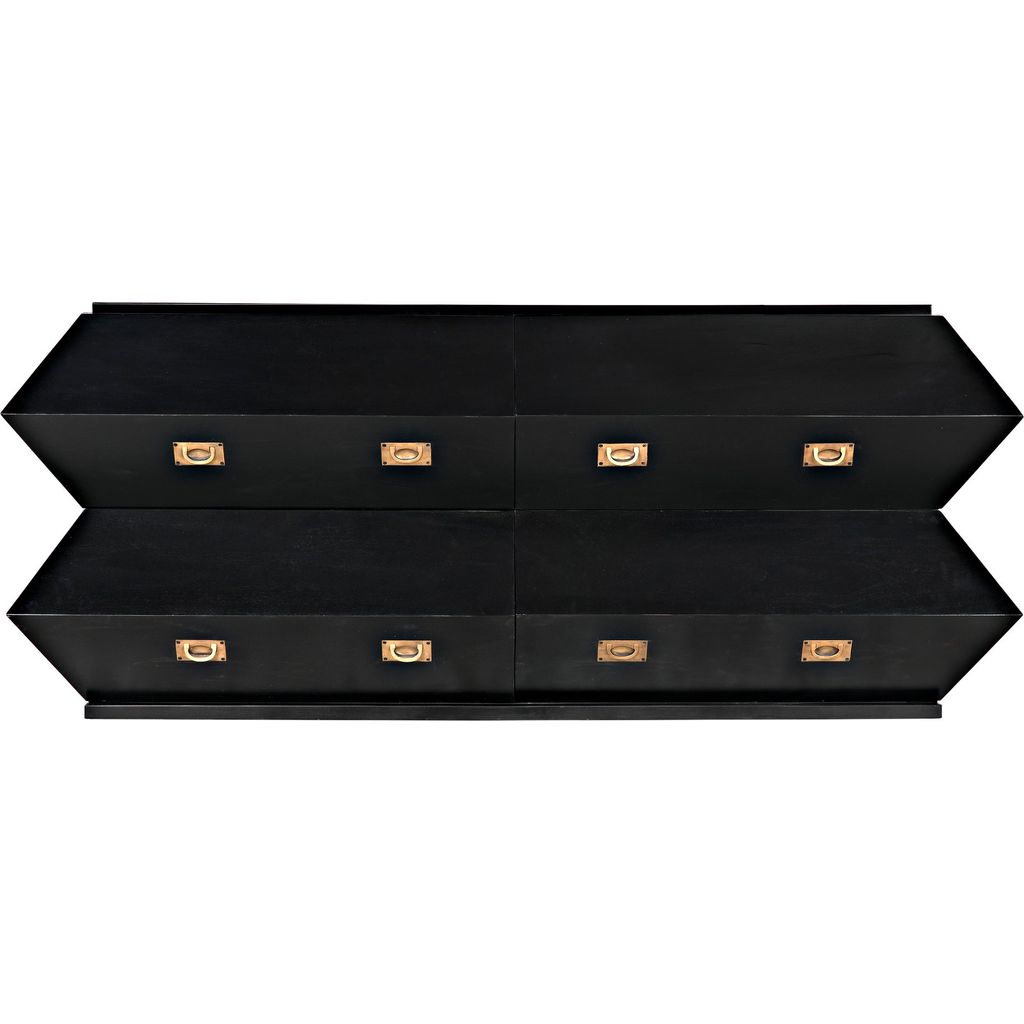 Noir Vico Dresser - Mahogany, 72.5" W