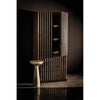 Noir Amunet Hutch, Pale Rubbed w/ Light Brown Trim, 35.5" W