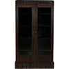 Noir Noho Hutch, Hand Rubbed Black w/ Light Brown Trim, 42" W