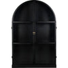 Noir Yoke Hutch - Industrial Steel & Glass, 52" W