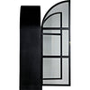 Noir Yoke Hutch - Industrial Steel & Glass, 52" W