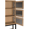 Noir Darien Hutch, White Oak w/ Industrial Steel, 50" W