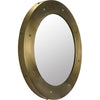 Noir Clay Mirror, Large, Metal w/ Brass Finish