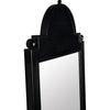 Noir Jess Mirror, Hand Rubbed Black - Mahogany