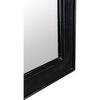 Noir Jess Mirror, Hand Rubbed Black - Mahogany