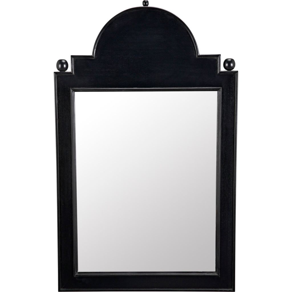 Primary vendor image of Noir Jess Mirror, Hand Rubbed Black - Mahogany